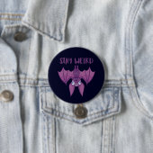 Bleibe Cartoon Bat Button (Beispiel)