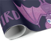 Bleibe Cartoon Bat Geschenkpapier (Rolleneckpunkt)