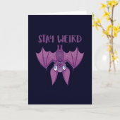 Bleibe Cartoon Bat Karte (Gelbe Blume)