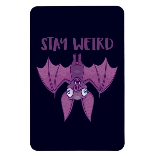 Bleibe Cartoon Bat Magnet (Vertikal)