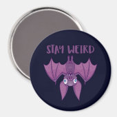 Bleibe Cartoon Bat Magnet (Vorderseite/Rückseite)