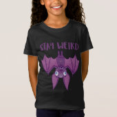 Bleibe Cartoon Bat T-Shirt (Vorderseite)