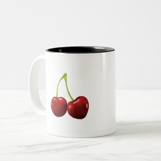 Bleibe Cheery Tasse (Vorderseite Links)