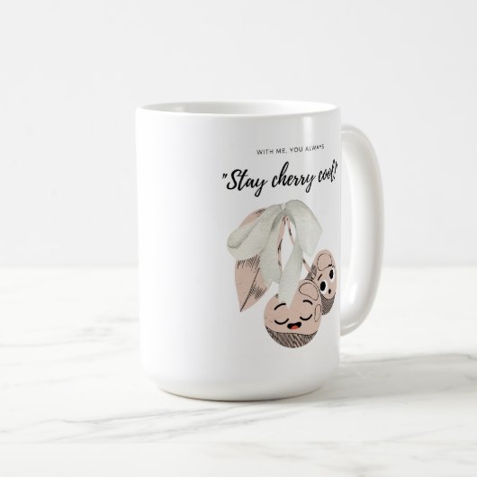 BLEIBE CHERRY COOL KAFFEETASSE (VorderseiteRechts)