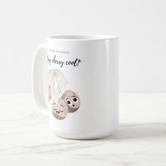 BLEIBE CHERRY COOL KAFFEETASSE (Vorderseite Links)