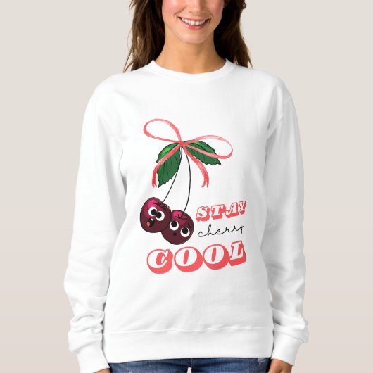 BLEIBE CHERRY COOL SWEATSHIRT (Vorderseite)