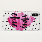 Bleibe Chic Hot Pink | iPhone Case-Mate iPhone Hülle (Rückseite (Horizontal))