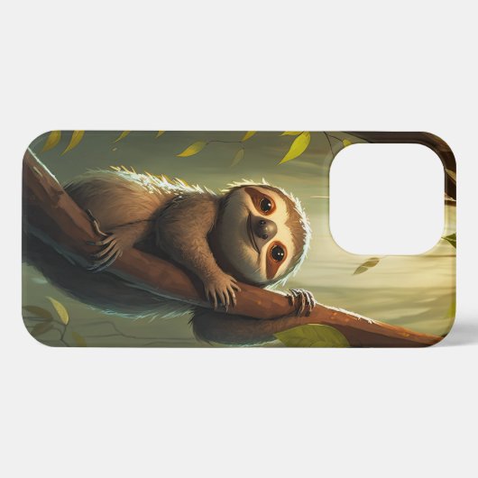 Bleibe Chill mit diesem Sloth-tastic-Handy-Fall iPhone Hülle (Rückseite (Horizontal))