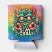 Bleibe Chill Tiki Can Cooler - Tropical Drink Hold Dosenkühler (Rückseite)