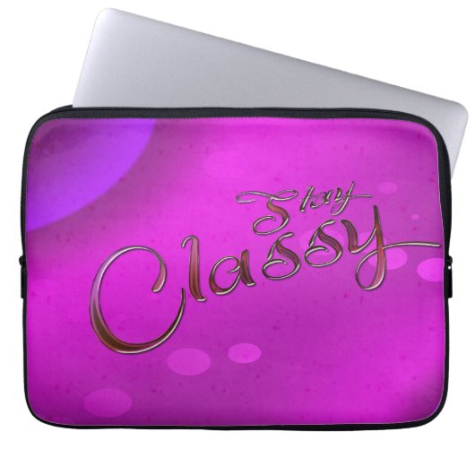 Bleibe Classy Laptopschutzhülle (Vorderseite)