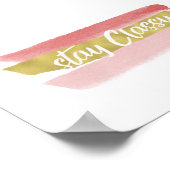 Bleibe Classy Poster (Ecke)