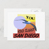 Bleibe Classy San Diego Postkarte (Vorne/Hinten)