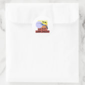 Bleibe Classy San Diego Runder Aufkleber (Tasche)