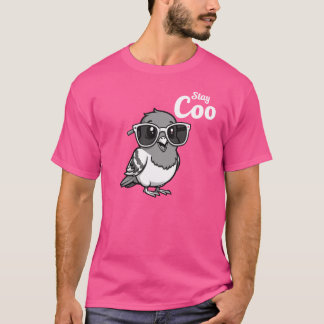 Bleibe Coo Funny Cool Baby Taube Spaß T-Shirt