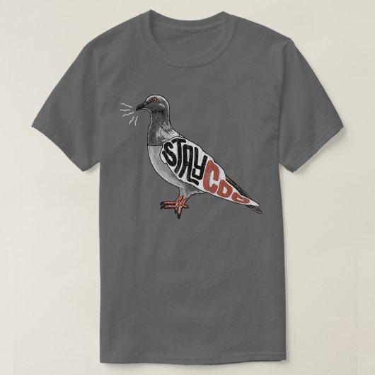 Bleibe Coo Pigeon Lover Present Pigeon Eigentümer  T-Shirt (Design vorne)