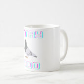 Bleibe Coo Taube Kaffeetasse (VorderseiteRechts)