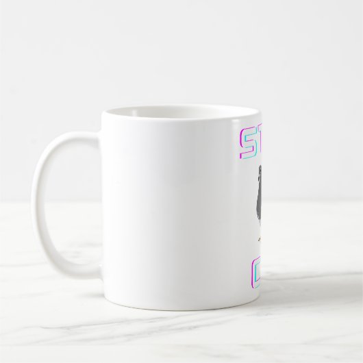 Bleibe Coo Taube Kaffeetasse (Links)