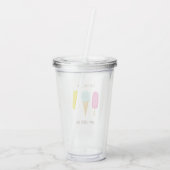 Bleibe Cool, Vater!Herzlichen Glückwunsch zum Vate Acryltrinkbecher (Rückseite)