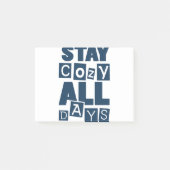 Bleibe Cosy ganztägig Post-it Klebezettel (Vorderseite)