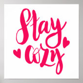 Bleibe Cozy Poster (Vorne)