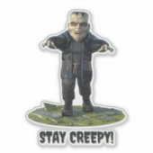 Bleibe Creepy! Frankensteins Monster Aufkleber (Vorderseite)