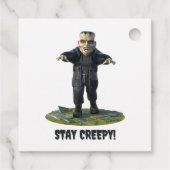 Bleibe Creepy! Frankensteins Monster Geschenkanhänger (Rückseite)
