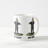 Bleibe Creepy! Frankensteins Monster Kaffeetasse (VorderseiteRechts)