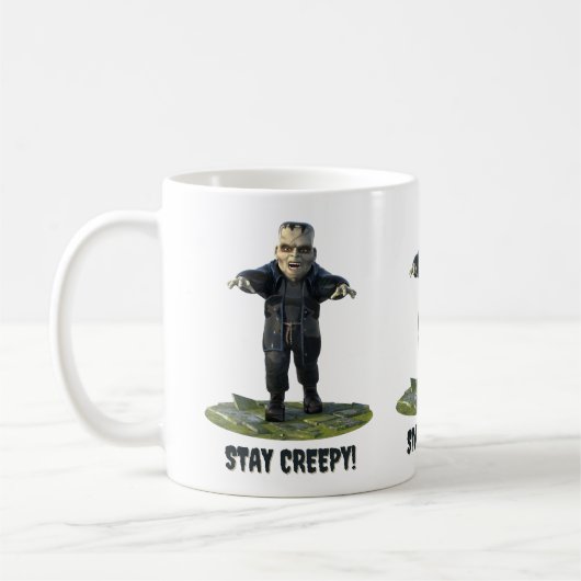 Bleibe Creepy! Frankensteins Monster Kaffeetasse (Links)
