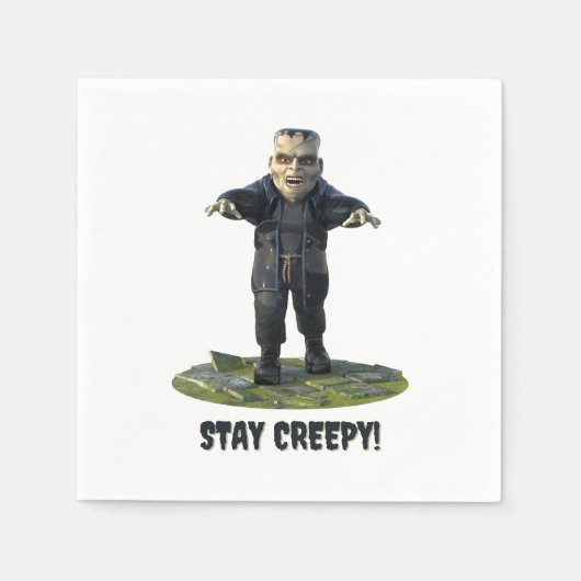 Bleibe Creepy! Frankensteins Monster Serviette (Vorderseite)