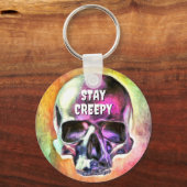 Bleibe Creepy. Schlüsselanhänger (Rückseite)
