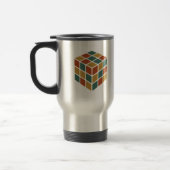 Bleibe Cubed | Puzzle im Stil eines Logic Cube Ret Reisebecher (Links)