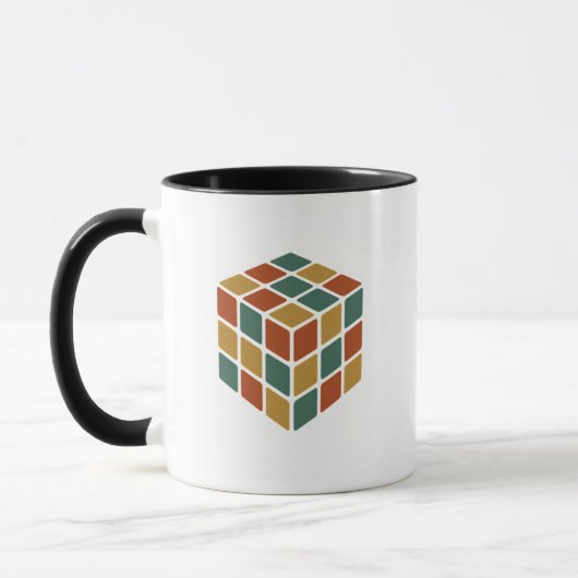 Bleibe Cubed | Puzzle im Stil eines Logic Cube Ret Tasse (Links)
