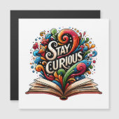 Bleibe Curious Magnetkarte (Vorne/Hinten)