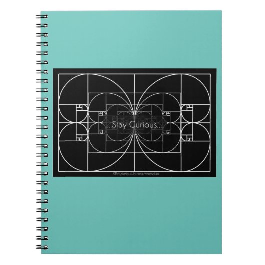 "Bleibe Curious" Notizblock (Vorderseite)