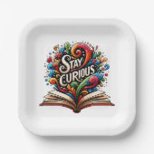 Bleibe Curious Pappteller (Vorderseite)