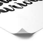 Bleibe Curious Poster (Ecke)