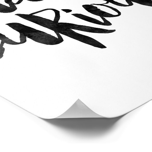 Bleibe Curious Poster (Ecke)