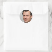 Bleibe Curious Runder Aufkleber (Tasche)