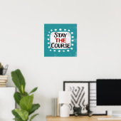 Bleibe das Kurspalast Wall Art Poster (Heimbüro)