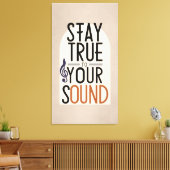 Bleibe Dein Sound 2 Leinwanddruck (Insitu (Wohnzimmer))