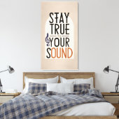 Bleibe Dein Sound 2 Leinwanddruck (Insitu (Schlafzimmer))