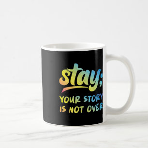 Bleibe deine Geschichte ist nicht über psychische  Kaffeetasse