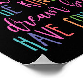 Bleibe demütige Arbeit Harter Traum Große Mut habe Poster (Ecke)