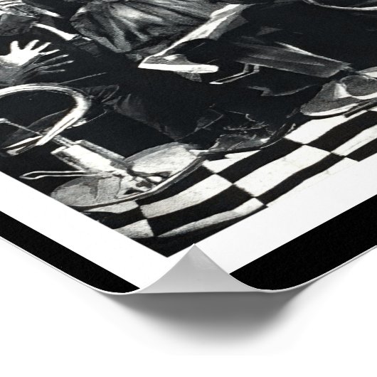 Bleibe den Afrikanischen Stolz in den Schatten Poster (Ecke)