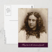 Bleibe den Träumen der Jugend treu Postkarte (Vorne/Hinten)