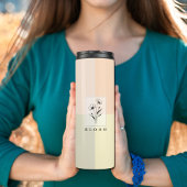 Bleibe der Coolen Bläschen-Monogramm-Tumbler, Zurü Thermosbecher