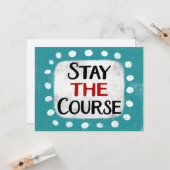 Bleibe der Grußkarte Karte (Vorderseite/Rückseite Beispiel)