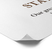 Bleibe der Motivierend Tiger-Artwork Poster (Ecke)