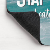 Bleibe der ruhigen Ozeanwelle Mousepad (Ecke)
