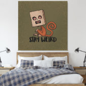Bleibe der verrückten Affe Leinwanddruck (Insitu (Schlafzimmer))